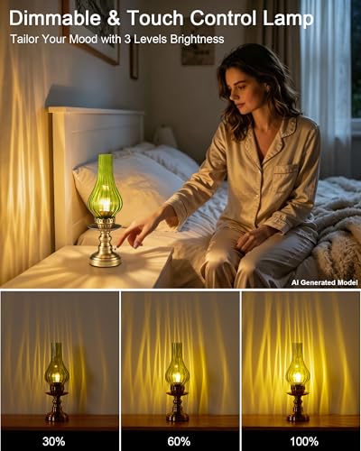Vintage Rechargeable Cordless Table Lamp Battery Operated