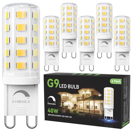 6 Pack Dimmable G9 LED Bulb (6 Count)