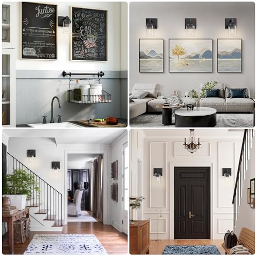 Matte Black Wall Lights (50 Count)