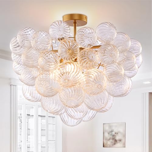 Bubble Ball Semi Flush Ceiling Light