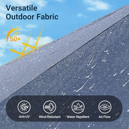 15 Ft Double Head Umbrella Outdoor Patio With Base