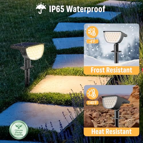 Solar Lights Outdoor Waterproof IP65 (4 Count)