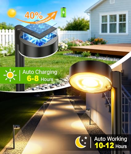 8 Pack Solar Pathway Lights Outdoor (8 Count)
