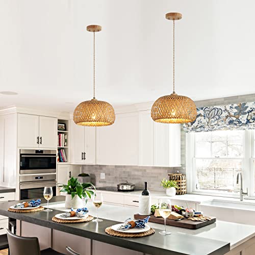 Bamboo Pendant Light Fixture One