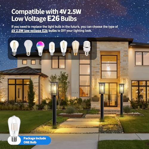 14'' Outdoor Solar Post Light