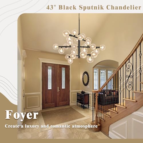 Black Sputnik Chandelier