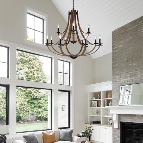Farmhouse Chandeliers for Dining Room Light Fixture