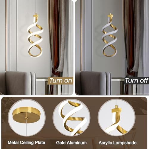 Modern LED Pendant Light Fixture (2 Count)