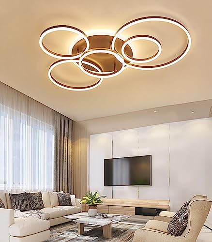 Chaners Ceiling Light LED Ceiling Light Ring Design Lighting Dimmable with Remote Control Lights for Living Room Bedroom Hallway