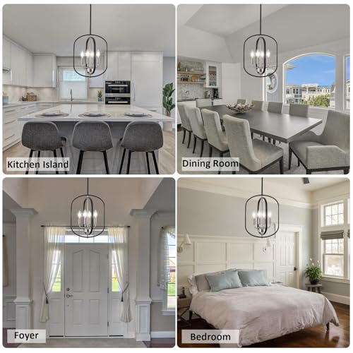 Black Nickel Chandelier Light