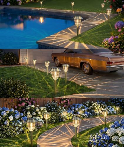 Solar Pathway Lights Outdoor (6 Count)