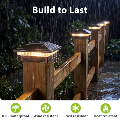 Solar Post Cap Lights 4pack (6 Count)