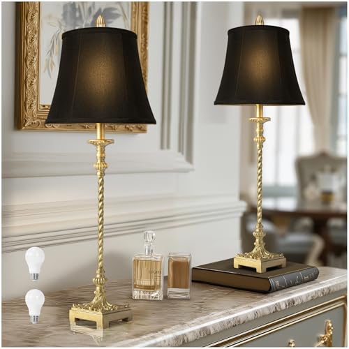 33'' Vintage Table Lamp Set of 2 for Living Room Bedroom Dinning (2 Count)