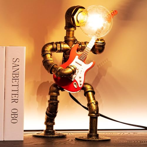 Music Guitar Table Lamp Art Decor