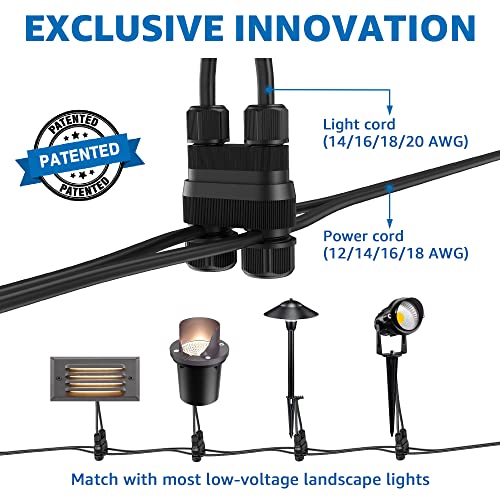 5W Low Voltage Step Lights 6 Inch Outdoor Brown Cast (8 Count)