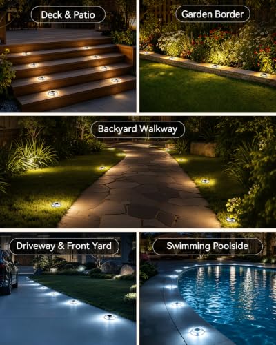 Solar Driveway Lights (8 Count)