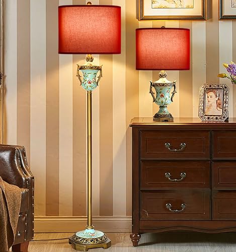 Large Burgundy Lamp Shades for Floor Lamps Set of 2 (2 Count)