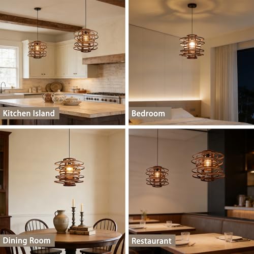 Natural Rattan Pendant Light Hand