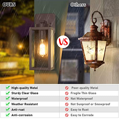 Outdoor Wall Light Fixtures (2 Count)
