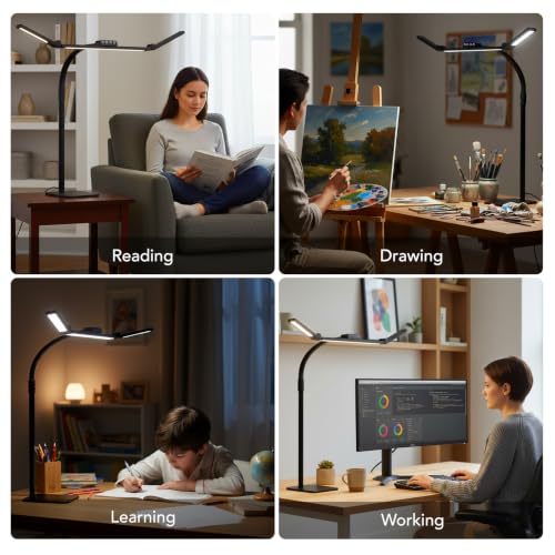 LED Desk Lamp for Home Office with Base
