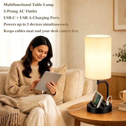 Touch Control USB Table Lamp with USB C