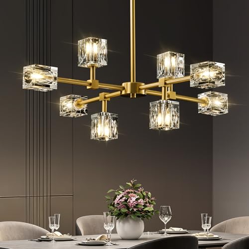 Modern Sputnik Gold Chandelier
