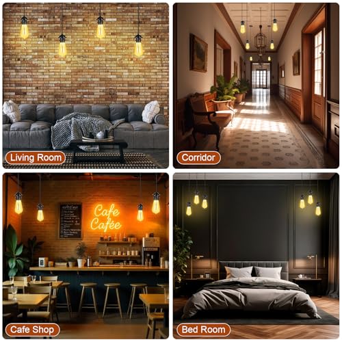 12 Pack Industrial Mini Pendant Light Kit Bulk (12 Count)