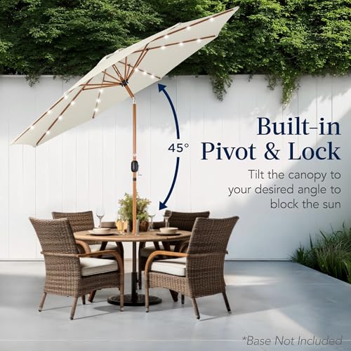 10ft Solar Market Patio Umbrella w