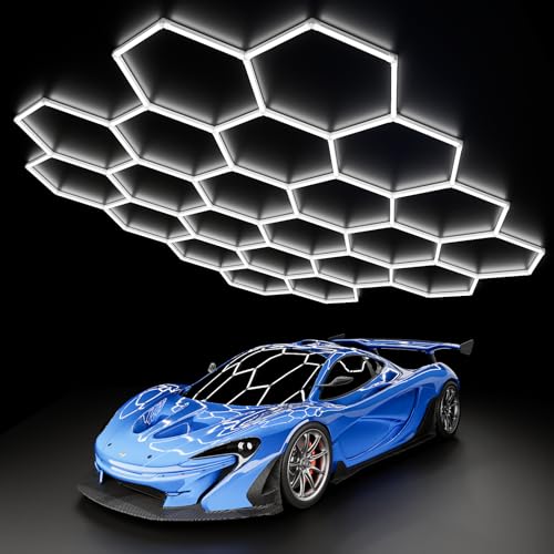 22 Grid Hexagon LED Garage Lights (83 Count)