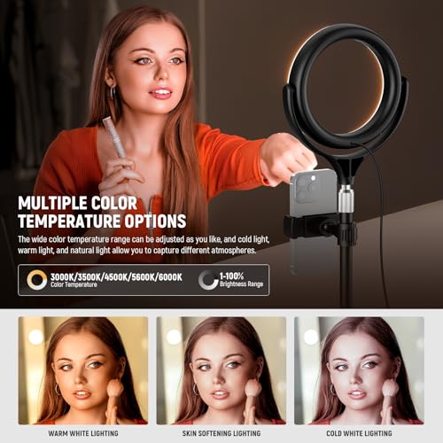 Basics 7" Desk Ring Light with Stand