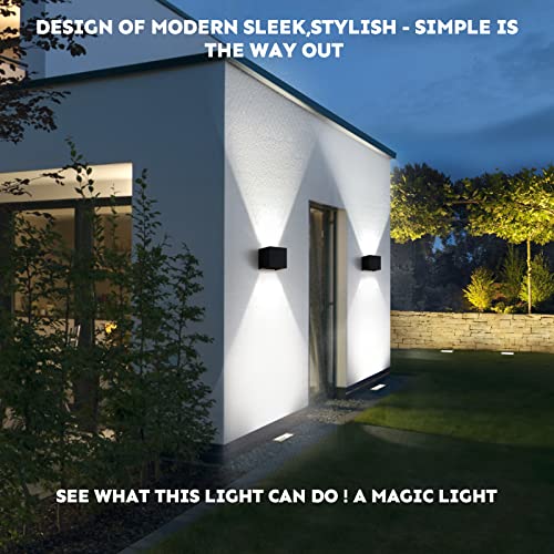 4‑Pack 20W LED Outdoor Porch Wall Light