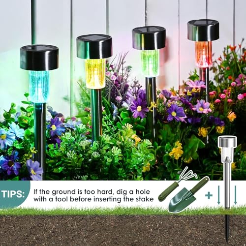 Solar Garden Lights Outdoor (12 Count)