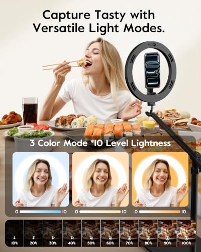Ring Light with Magnetic Phone Holder