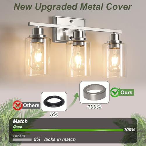 3 Light Bathroom Light Fixtures