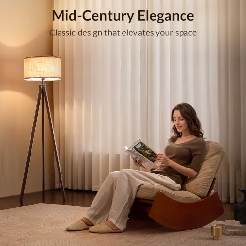 Tripod Floor Lamp Mid Century Modern Standing Lamps for Living Room