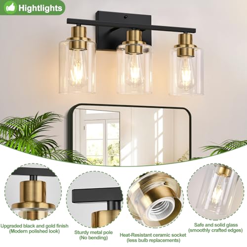 3 Light Bathroom Light Fixtures