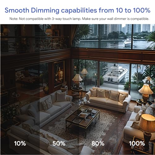 A21 18W Dimmable LED Light Bulb (4 Count)