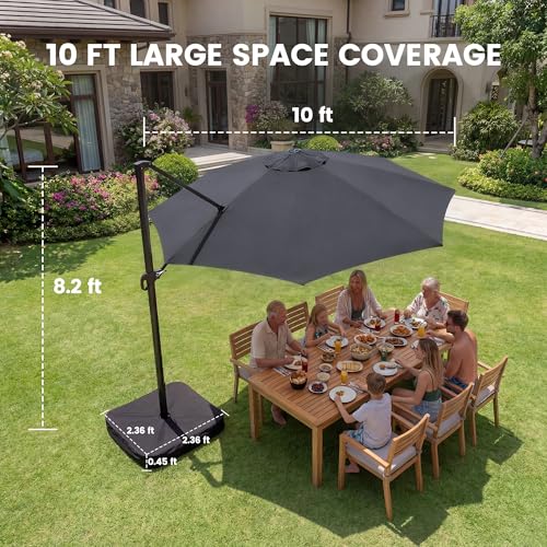 10ft Patio Umbrella with Base Included