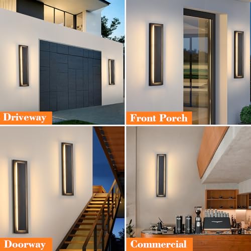 23.6'' Modern Exterior Light Fixture (2 Count)