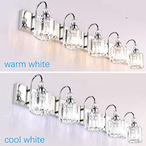 Modern LED Crystal Bathroom Vanity Lights 5