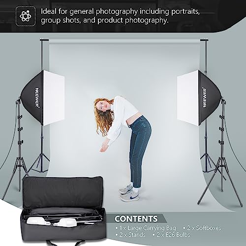 700W Equivalent Softbox Lighting Kit