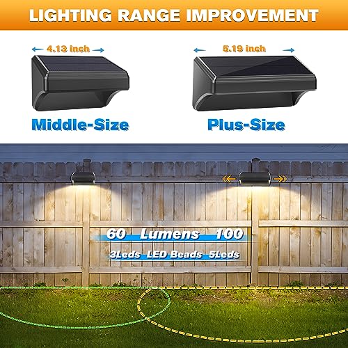 Solar Fence Lights 4 Pack (4 Count)