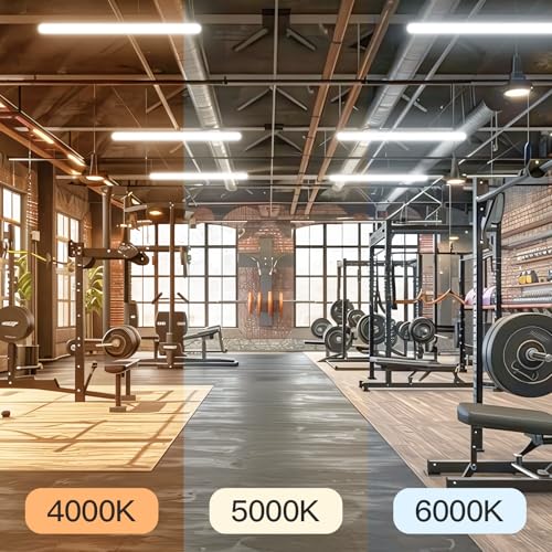4Pack 4FT LED Vapor Tight Light Fixture 60W (4 Count)