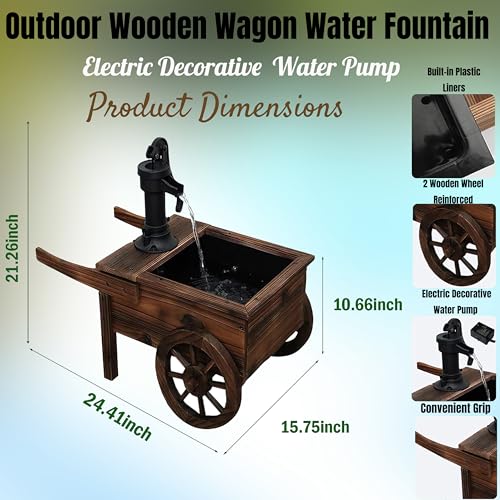 NestNature Wooden Water Feature