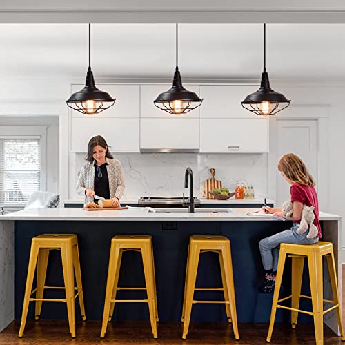 Black Pendant Light 10.5 inches 3 Packs (3 Count)