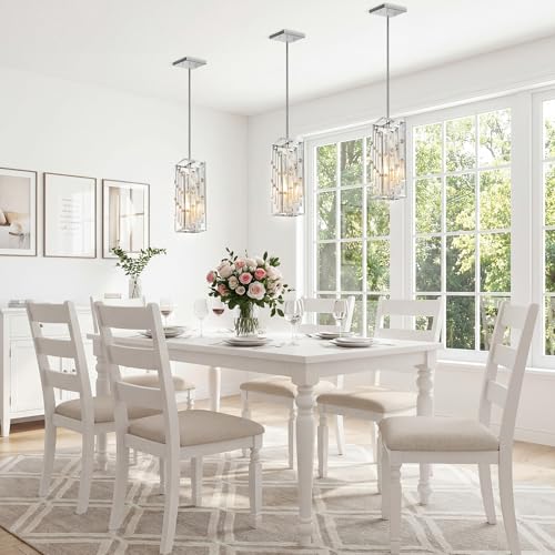 Chrome Pendant Lights Kitchen Island 3 Pack