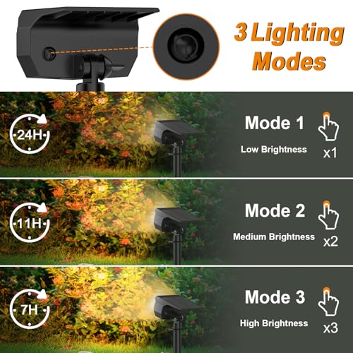 Solar Spot Lights Outdoor (12 Count)
