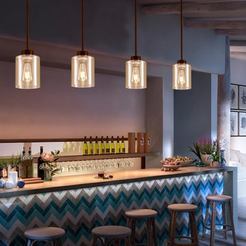 Pendant Lamp with Glass Shade