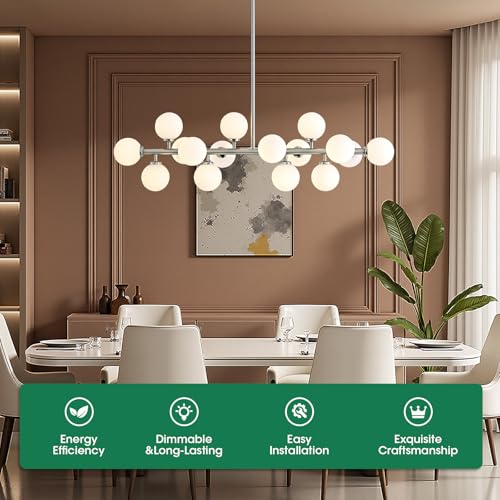 Mid Century Modern Chandelier for Dining Room Light Fixture