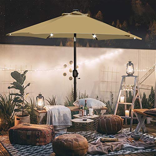 7.5 ft Solar Umbrella